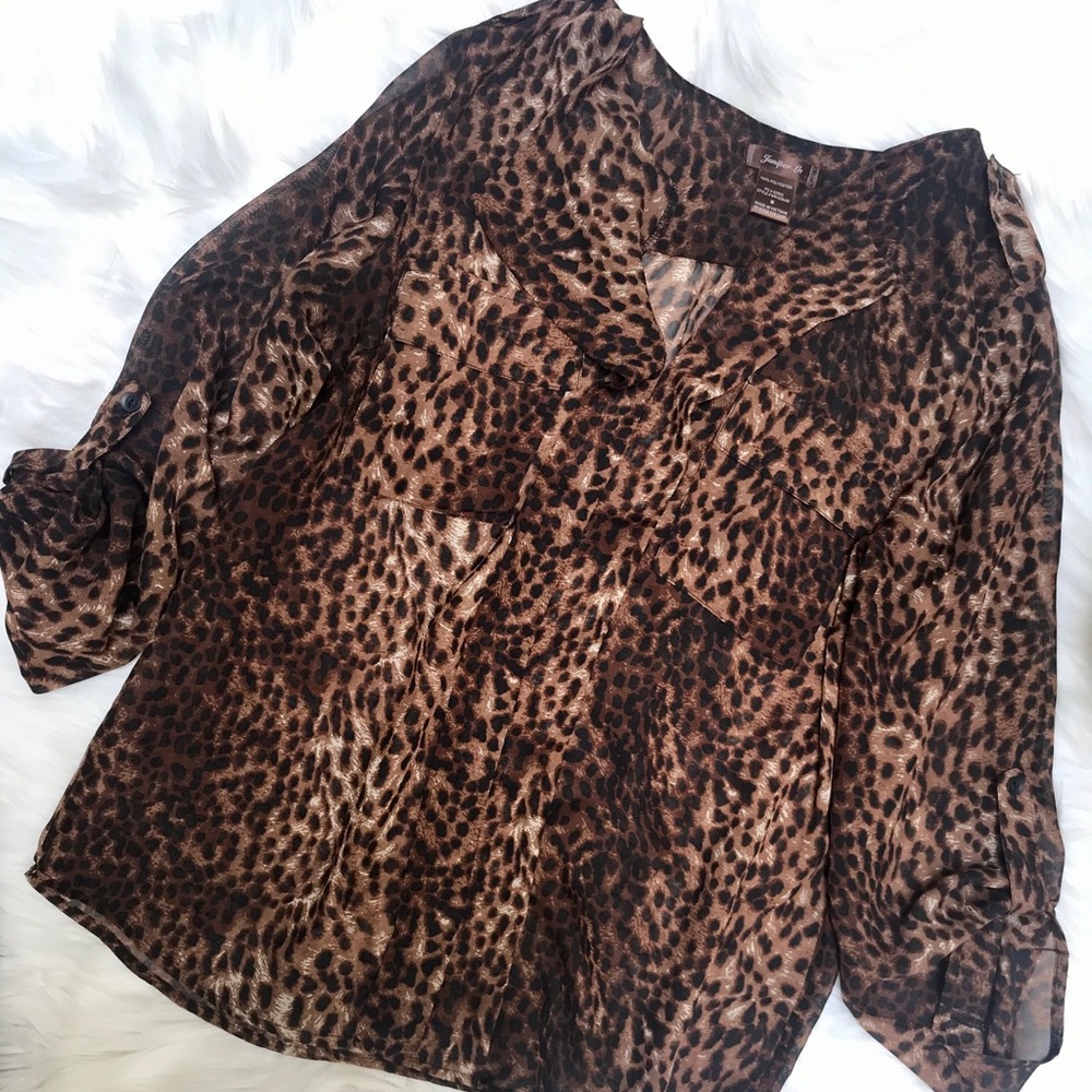 Women’s Leopard Long Sleeve Blouse
